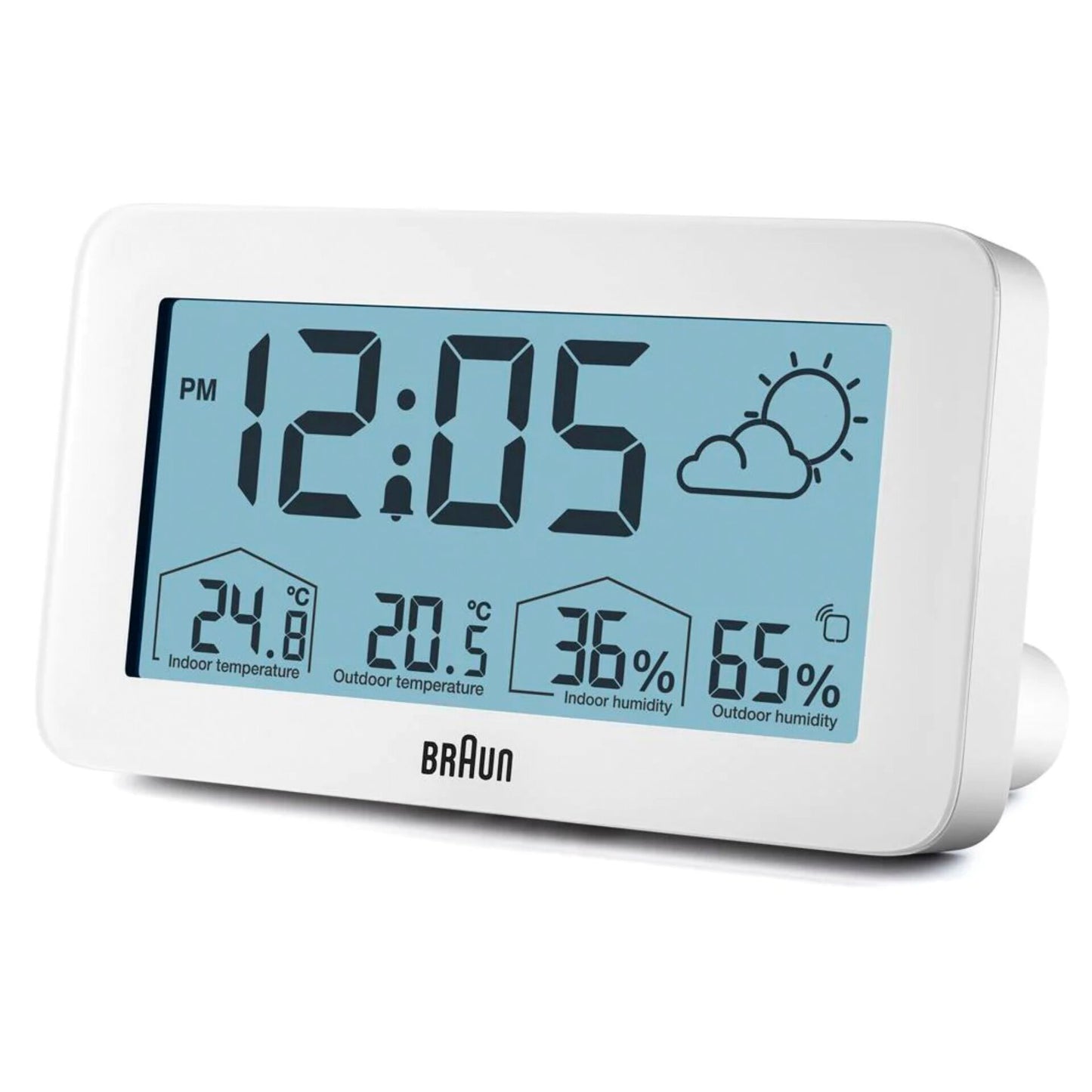 Braun BC 13 W DCF Digital Weather Station white
