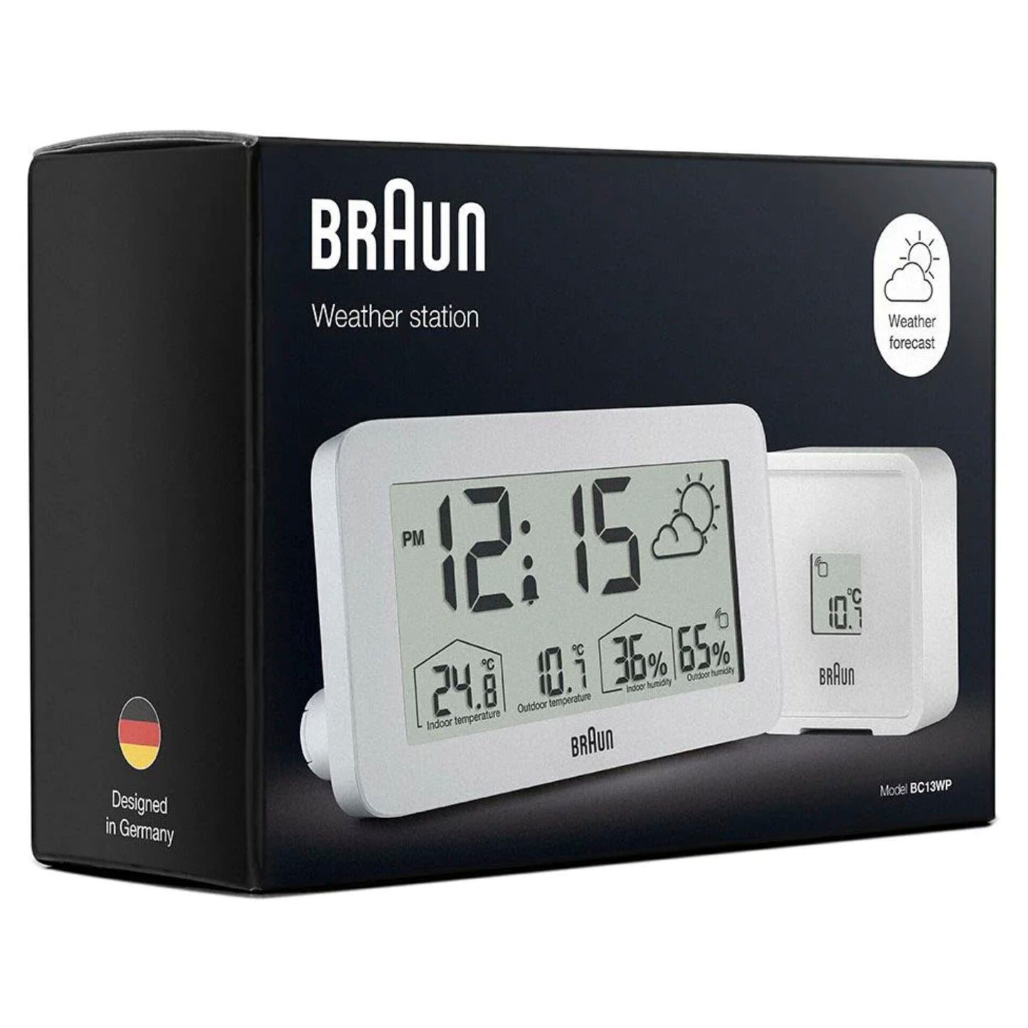 Braun BC 13 W DCF Digital Weather Station white