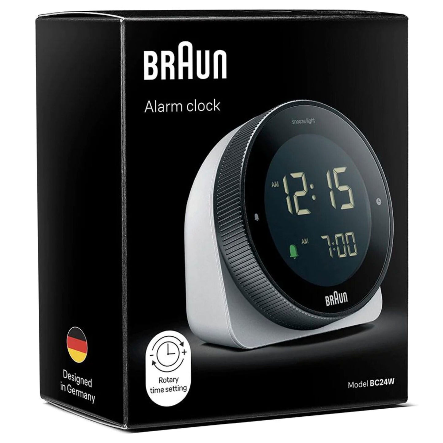 Braun BC 24 W DCF Radio alarm clock white