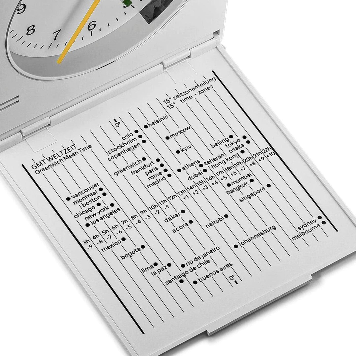 Braun BC 05 W Quartz Foldable Alarm Clock White