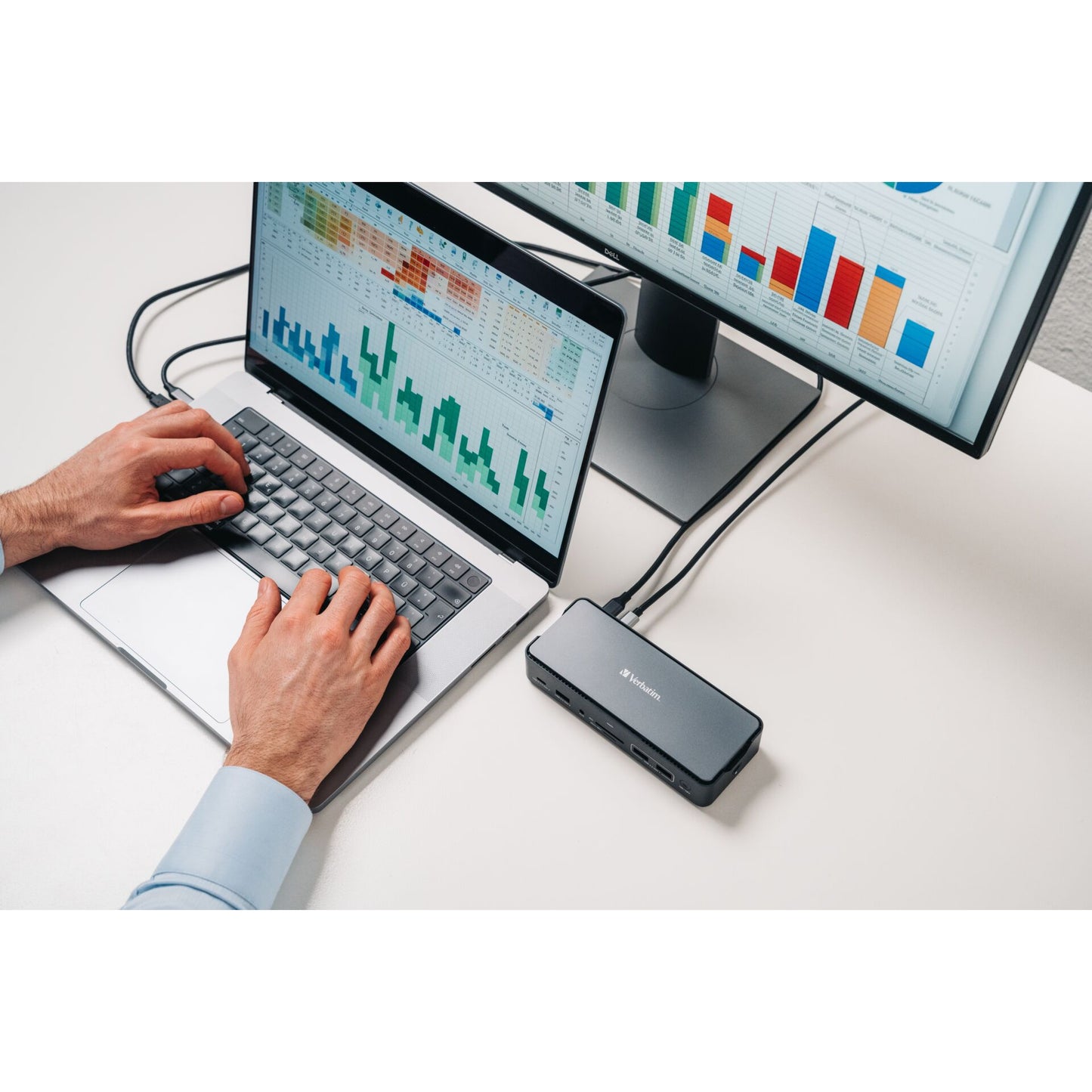 Verbatim USB-C Pro Docking Stat. 15 Port with 256GB SSD 32174