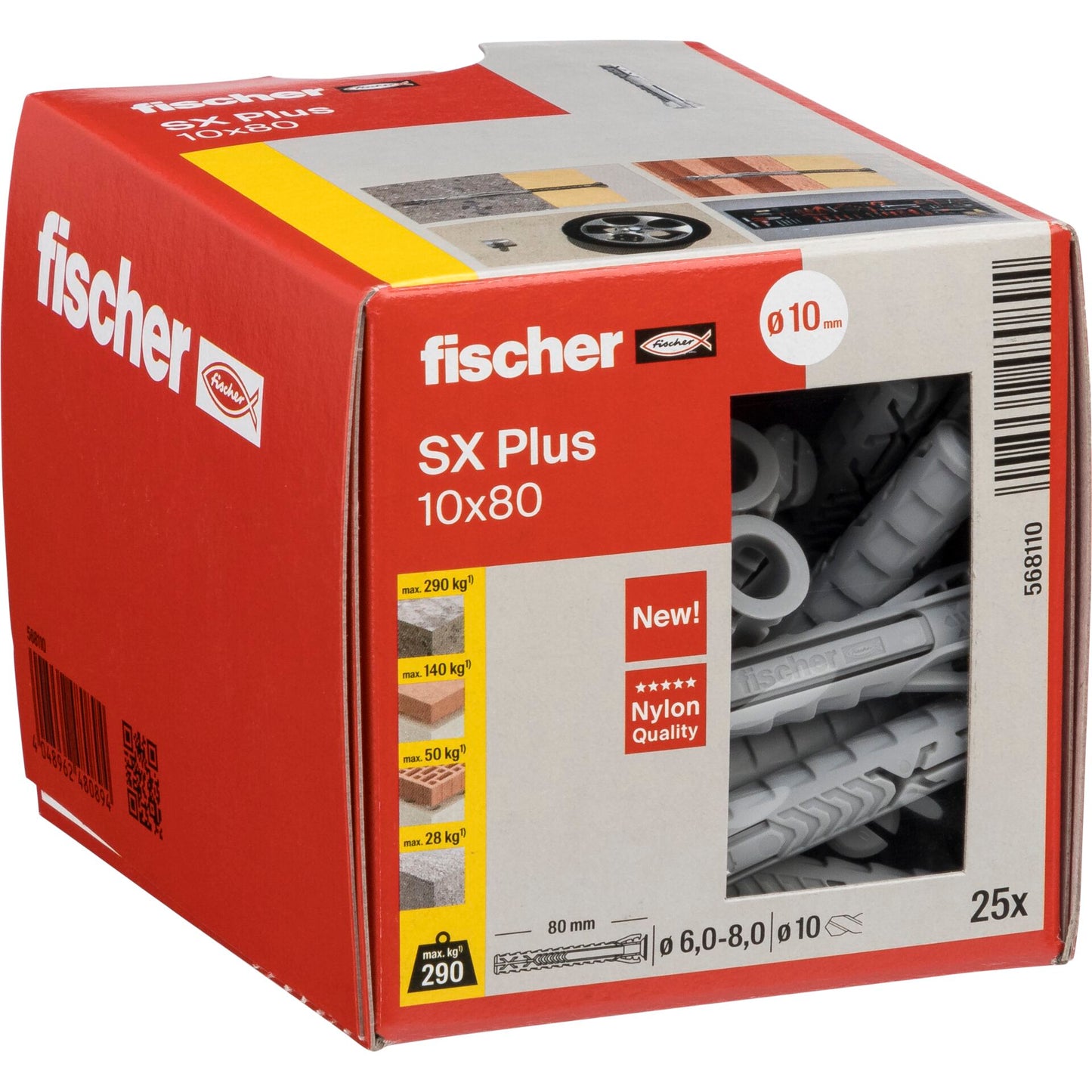 Fischer plug SX Plus 10x80 25 pcs.