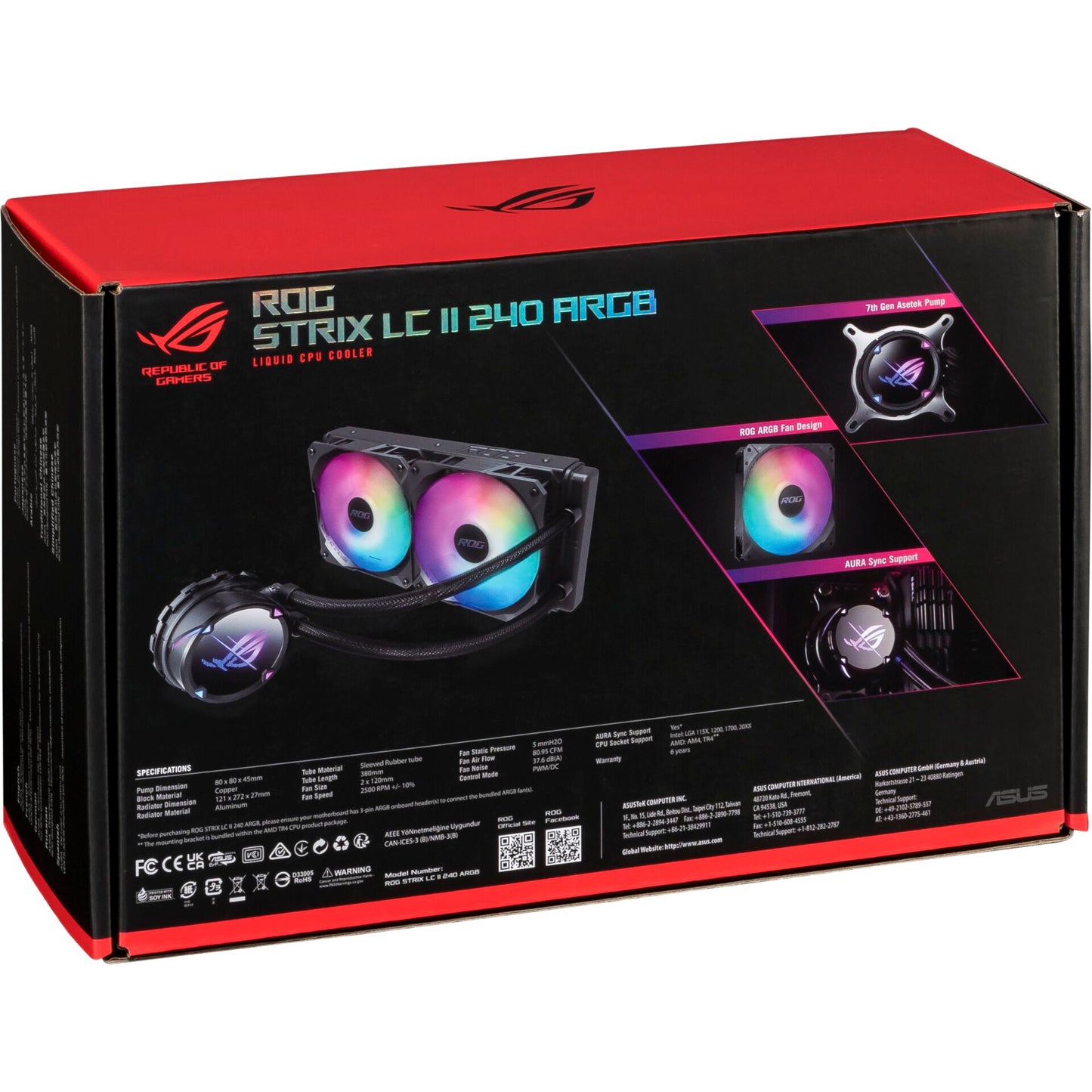 Asus WAK ROG Strix LCII 240 ARGB