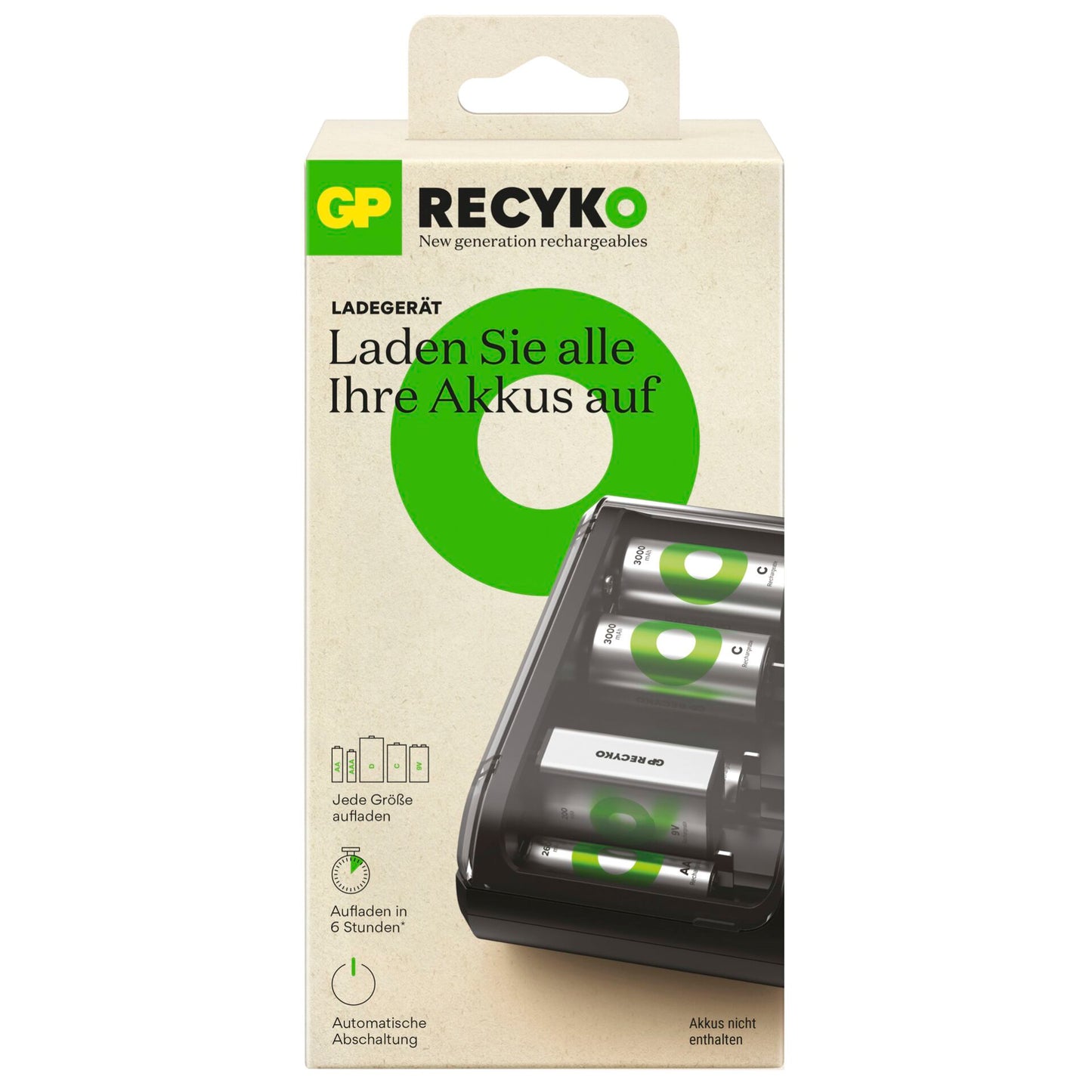 GP ReCyko B631 Universal Charger AA/AAA/C/D/9V Accus