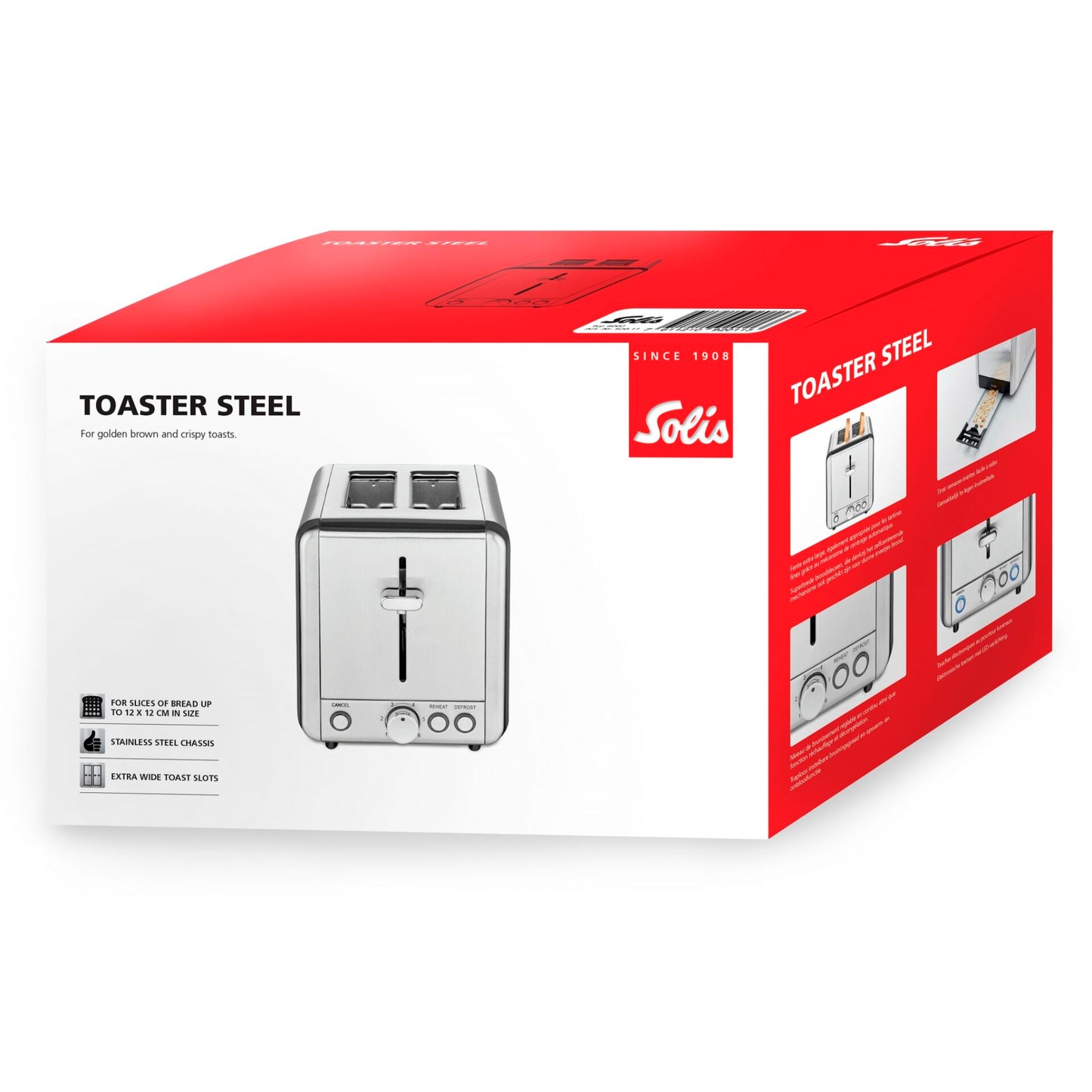 Solis Steel Toaster 8002