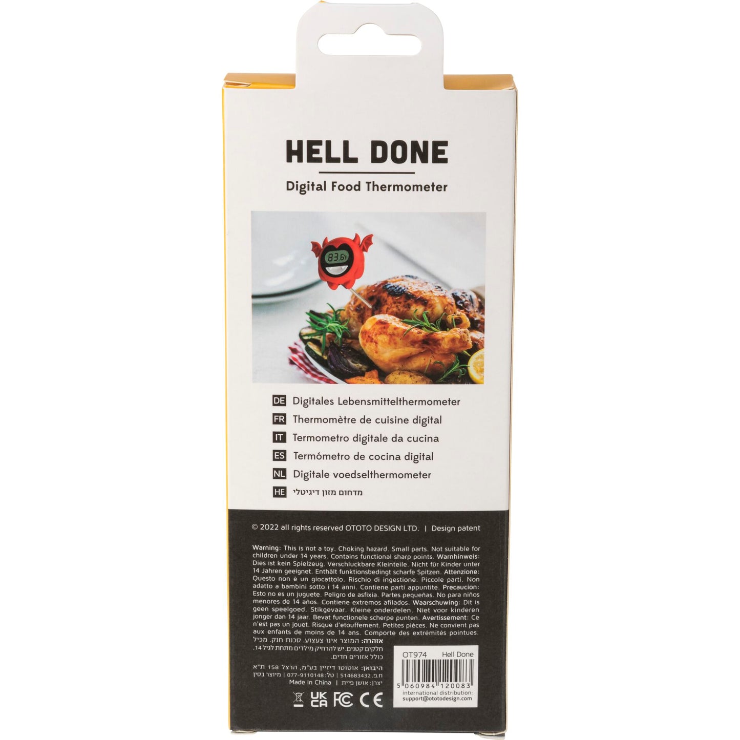 OTOTO Hell Done Digital Food Thermometer