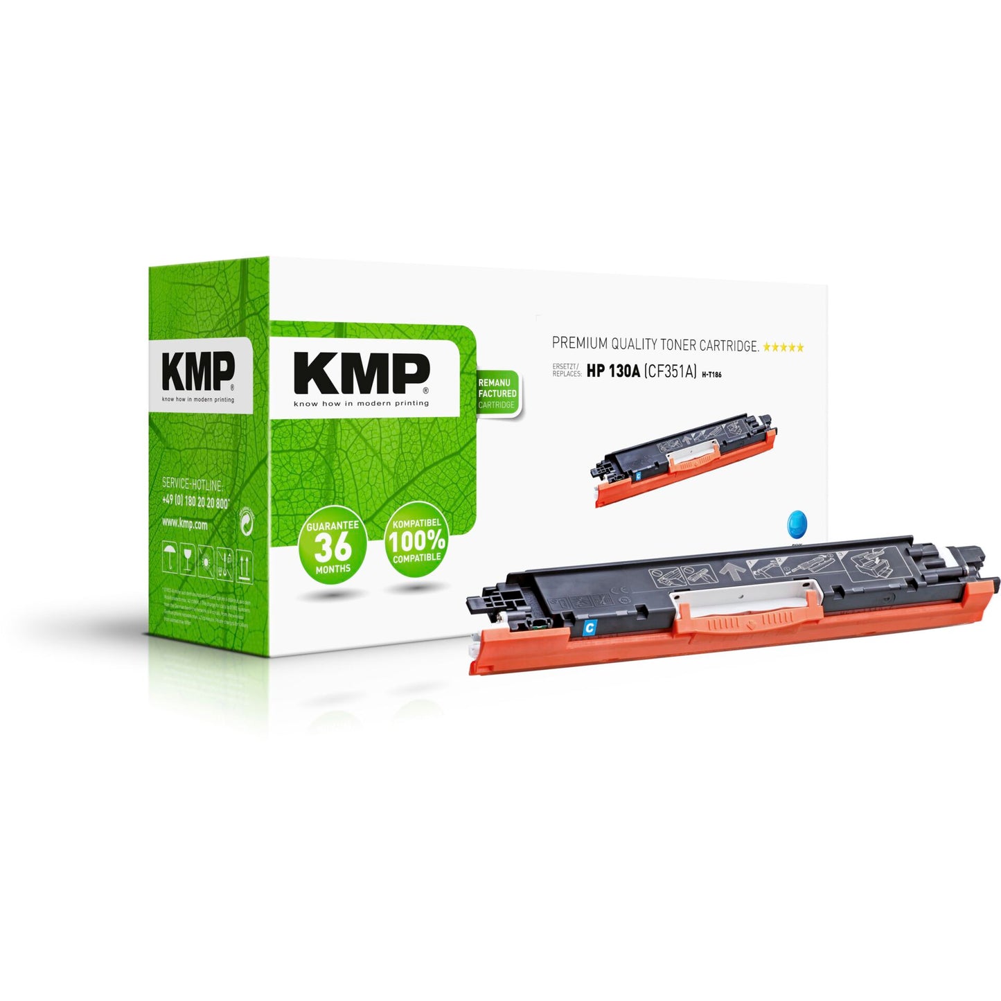 KMP H-T186 Toner cyan compatible with HP CF 351 A