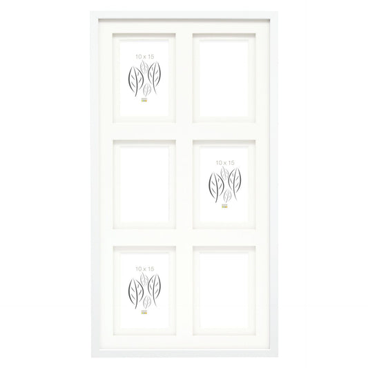 Deknudt S65KK1 white 6x10x15 Wood Gallery double Passepartout