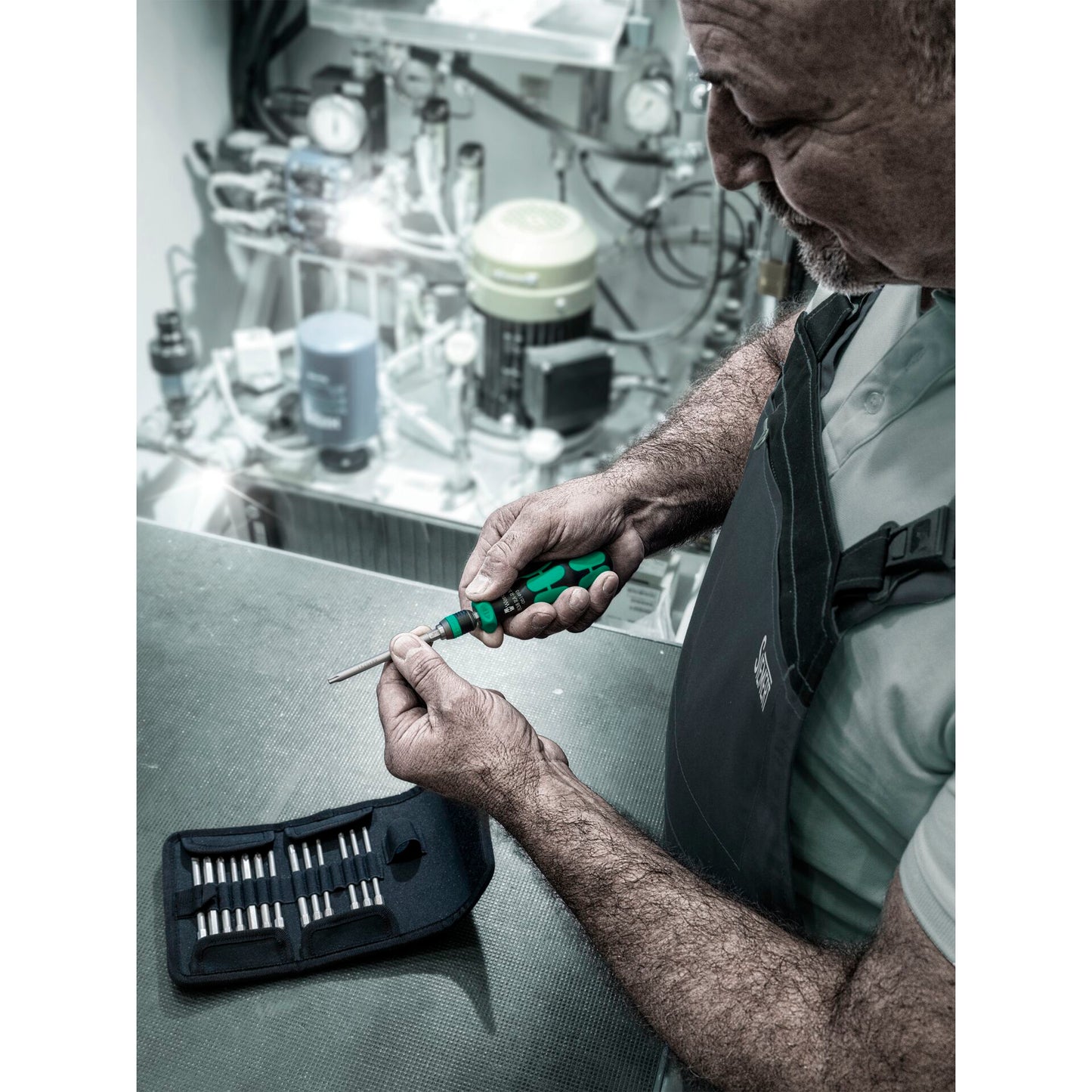 Wera 838 RA-R M Bitholding Screwdriver w.Ratchet func. 1/4