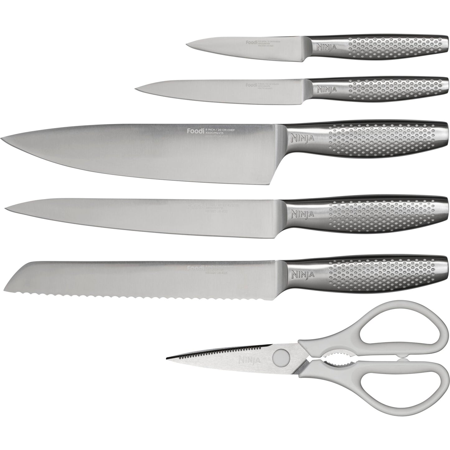 NINJA StaySharp white Knife block with Sharpener