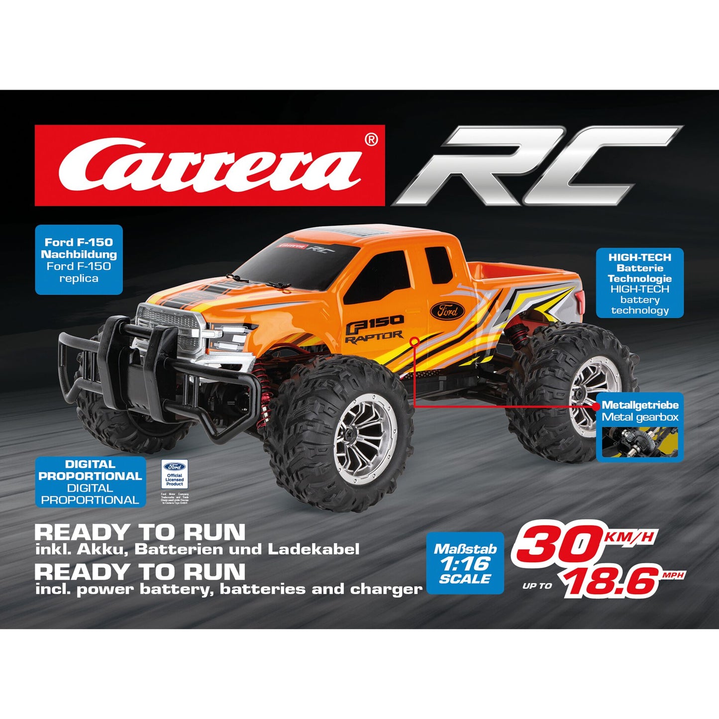 Carrera RC 2,4GHz 370162126 Ford F-150 Raptor D/P