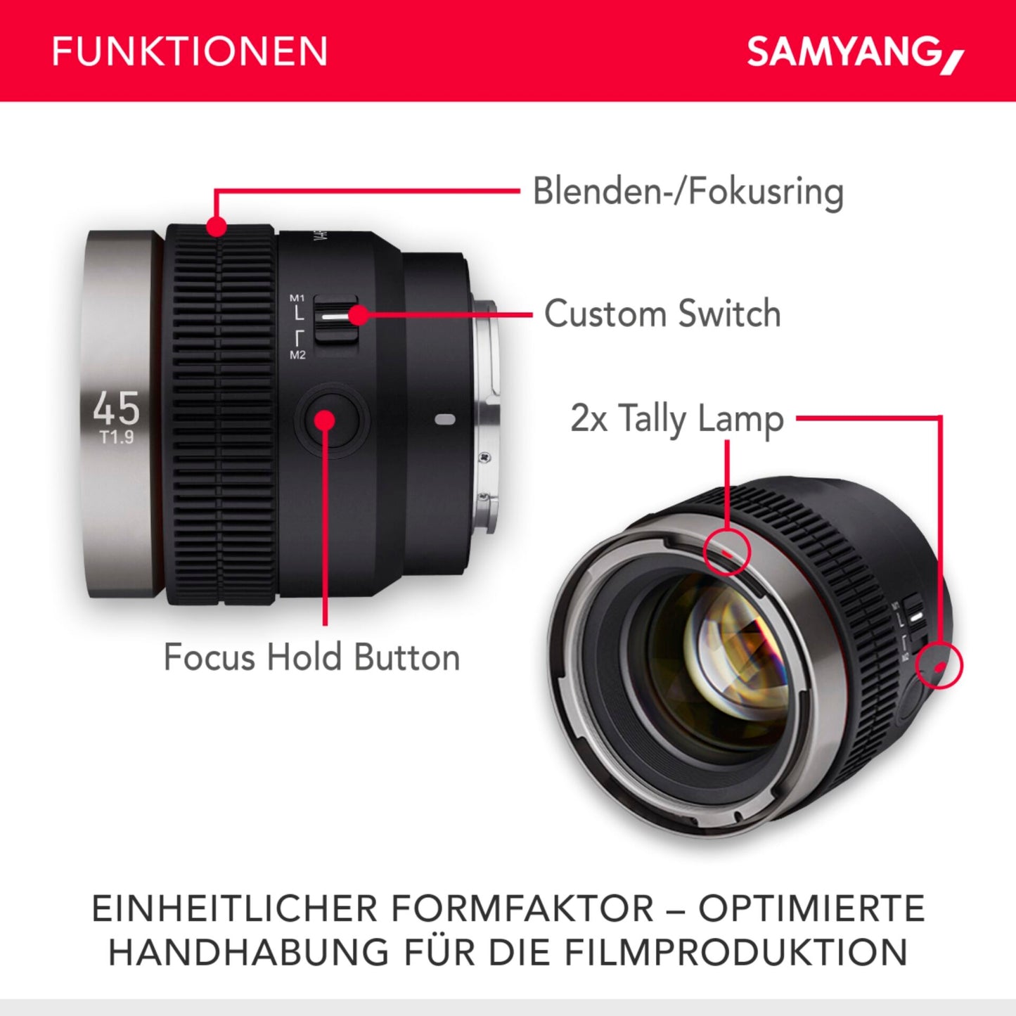 Samyang V-AF T 1,9/45 FE Sony E