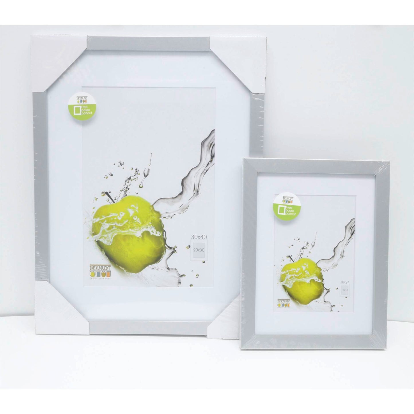 Deknudt S66KD1 P1 13x18 Wood silver w. Passepartout