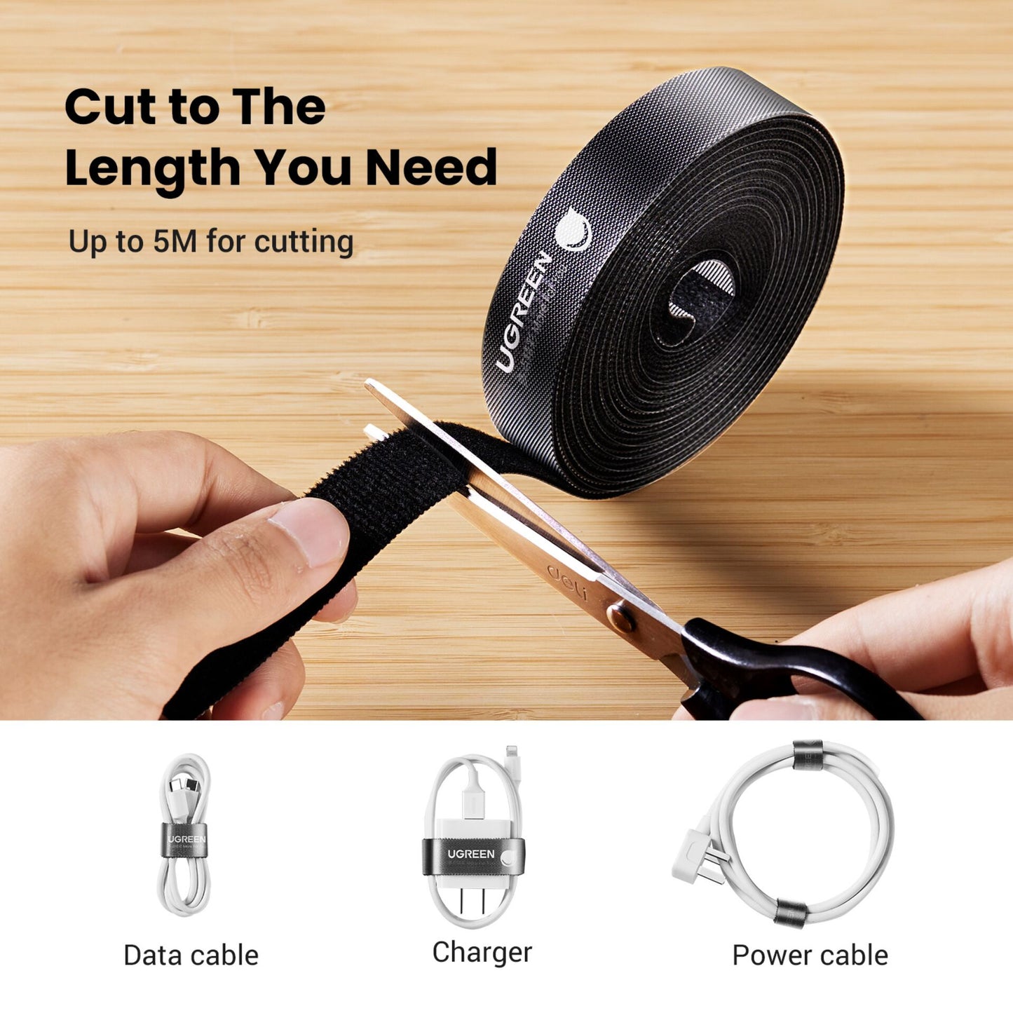 UGREEN Cable Organizer 5m Black