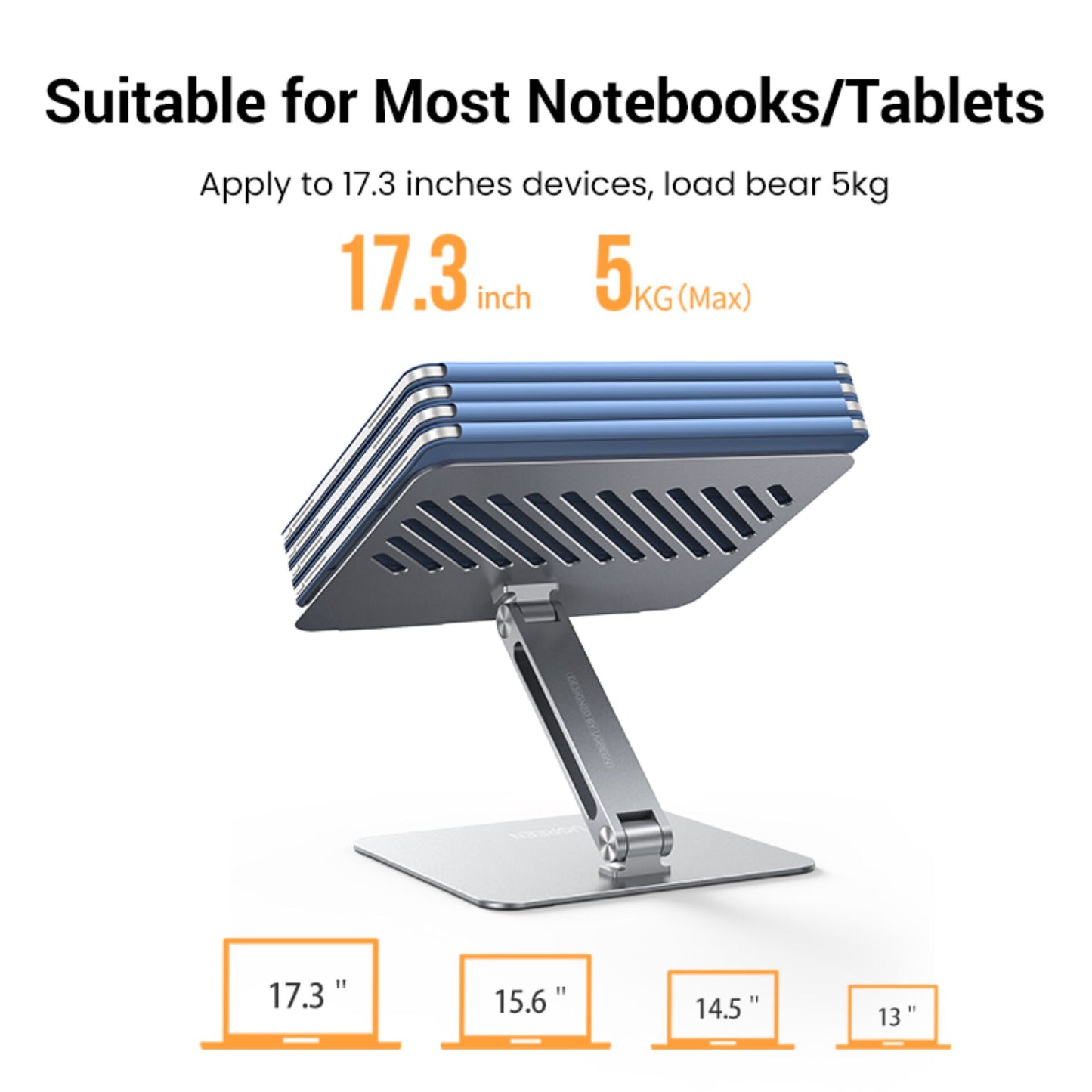 UGREEN Adjustable Laptop Stand Silver