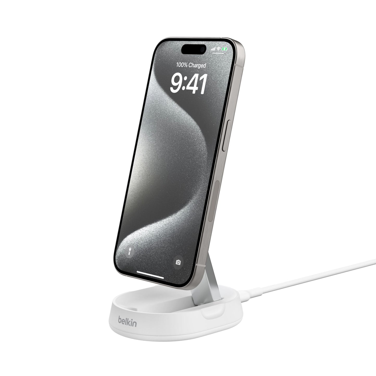 Belkin BOOST Charge Pro Qi2 15W magn.Charg.Stand wh. WIA008btWH