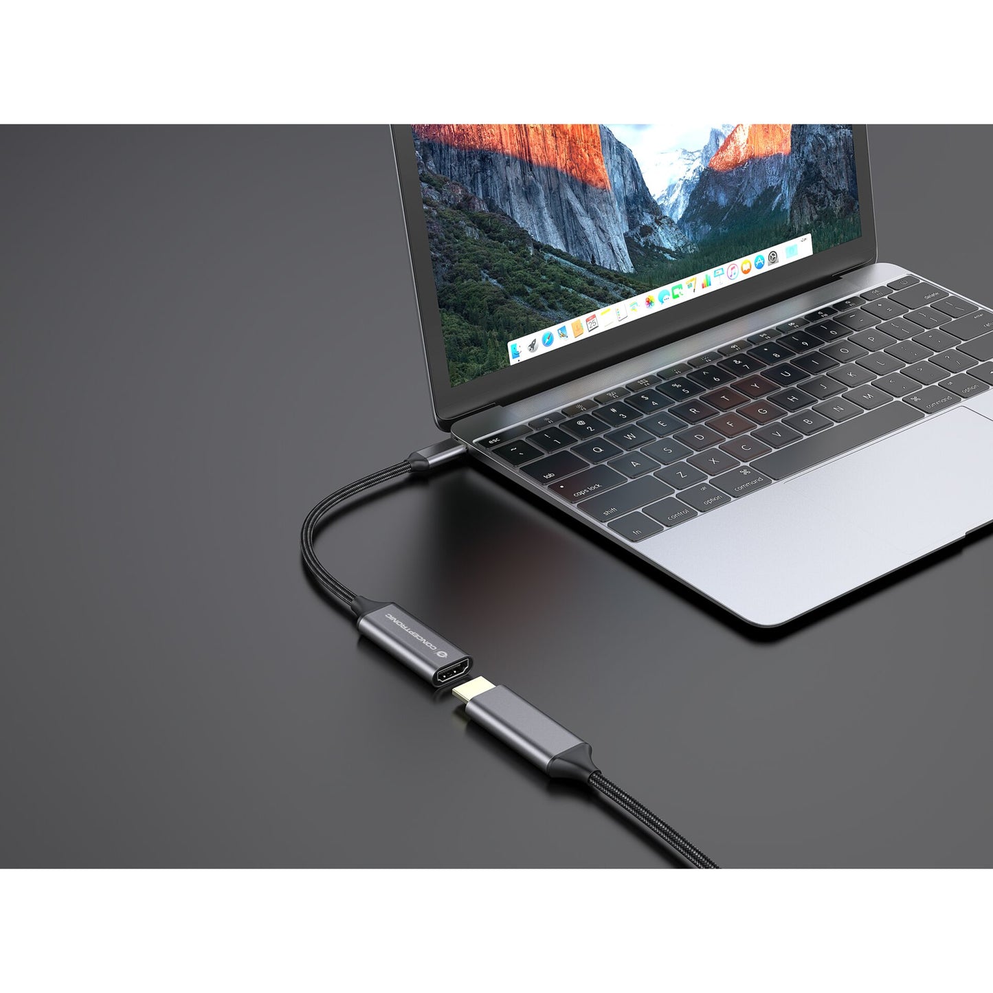 Conceptronic ABBY09G USB-C-to-HDMI-Adapter, 4K 60Hz