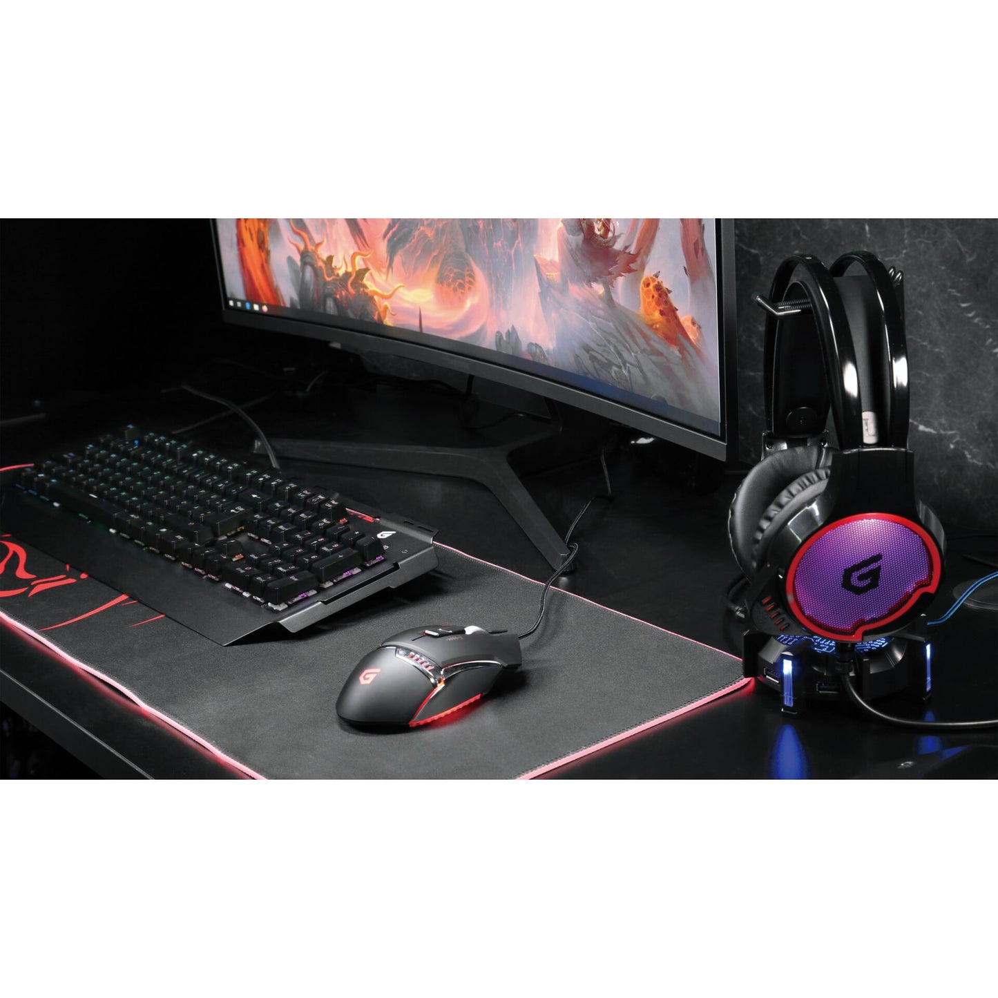 Conceptronic DJEBBEL02B Gaming-Mouse, 4000 DPI