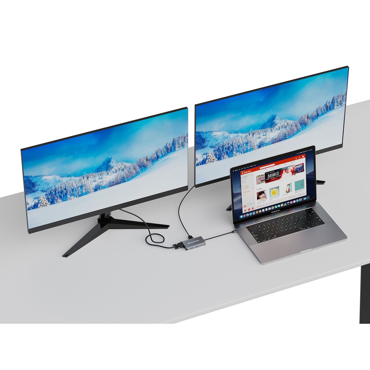 Conceptronic DONN21G 7-in-1 Docking Station