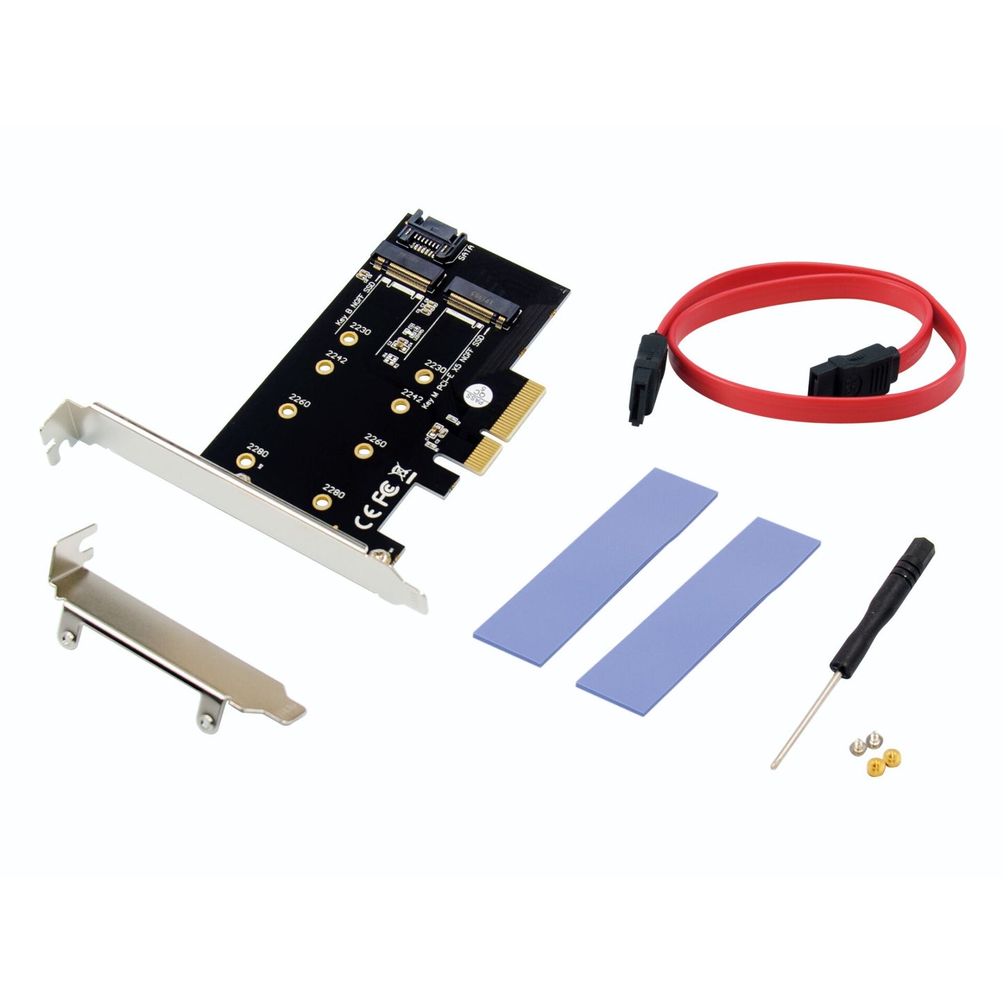 Conceptronic EMRICK04B 2-in-1-M.2-SSD-PCIe-Card