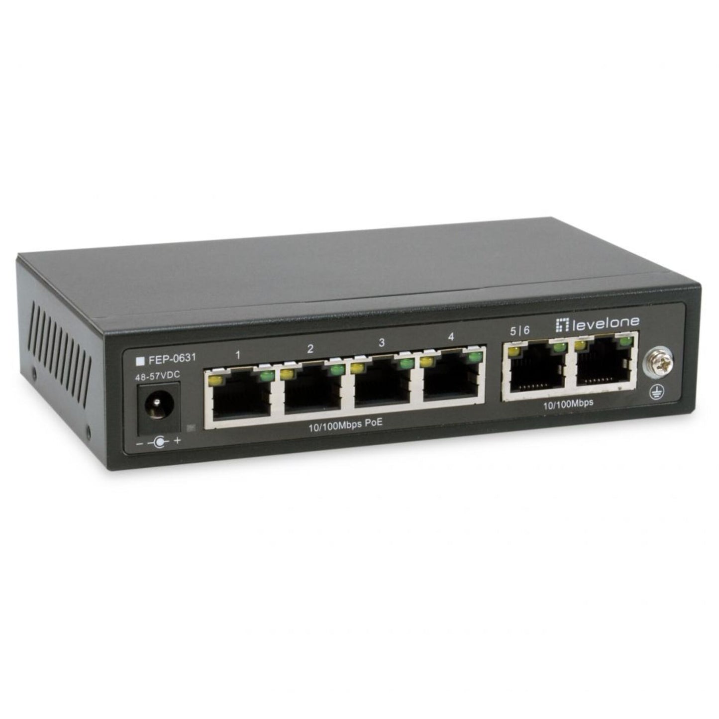 LevelOne FEP-0631 6-Port Fast Ethernet, 4-Port PoE