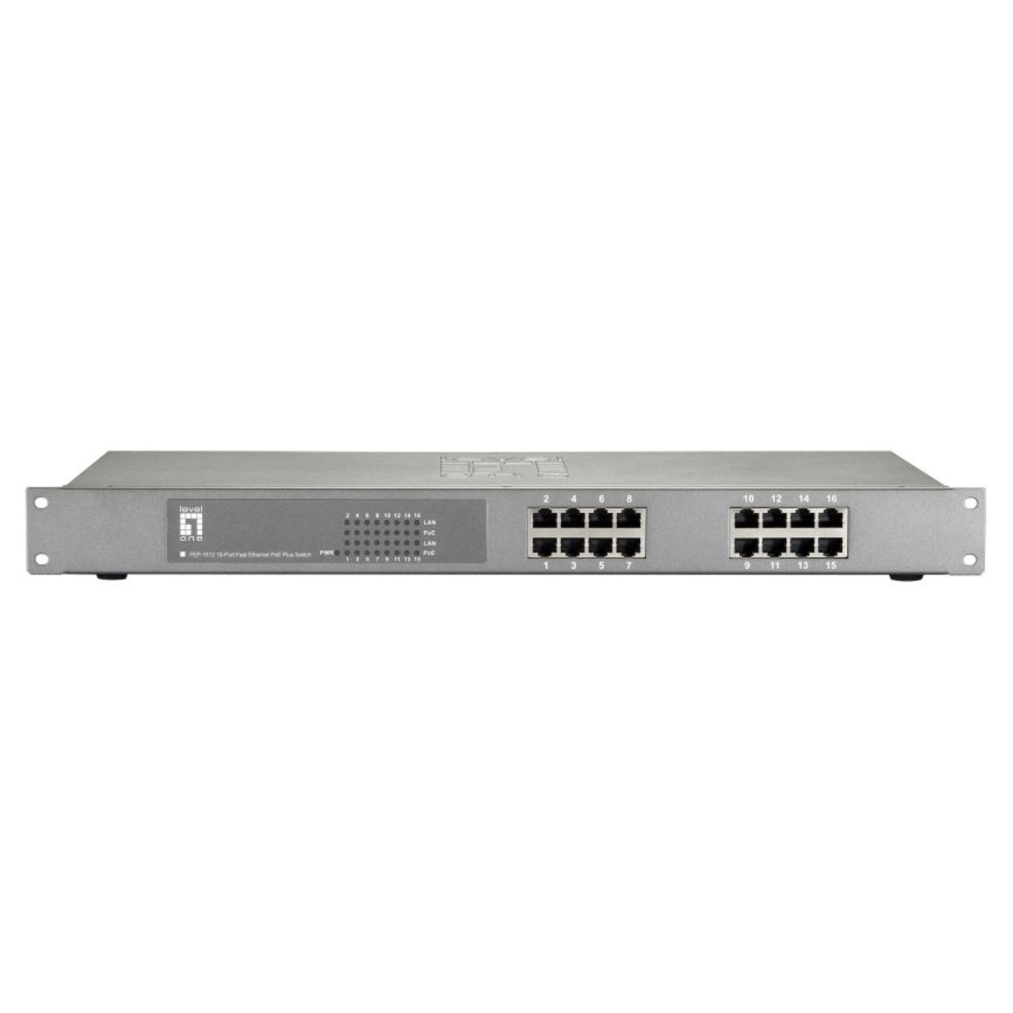 LevelOne FEP-1612W380 16-Port-Fast Ethernet-PoE-Switch