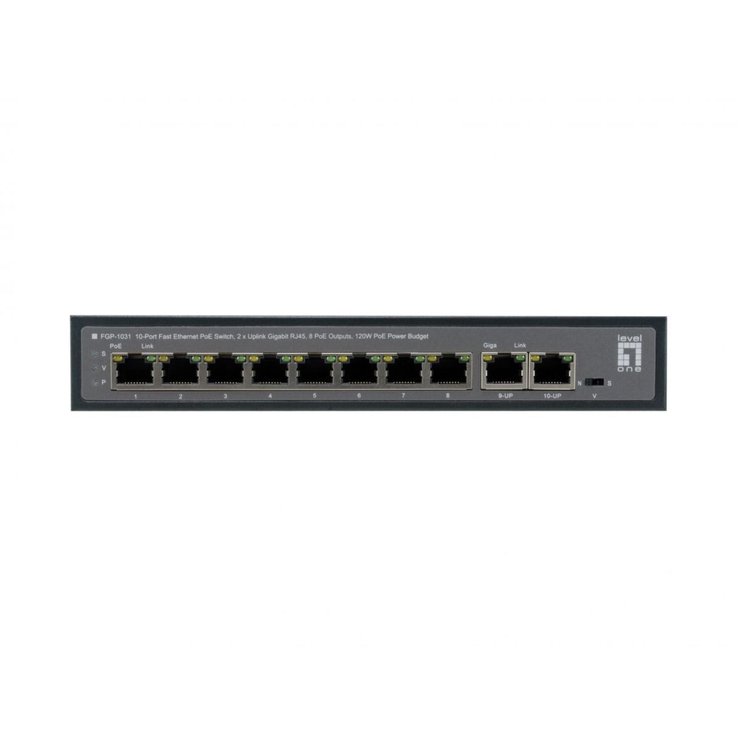 LevelOne FGP-1031 10-Port Fast Ethernet PoE Switch