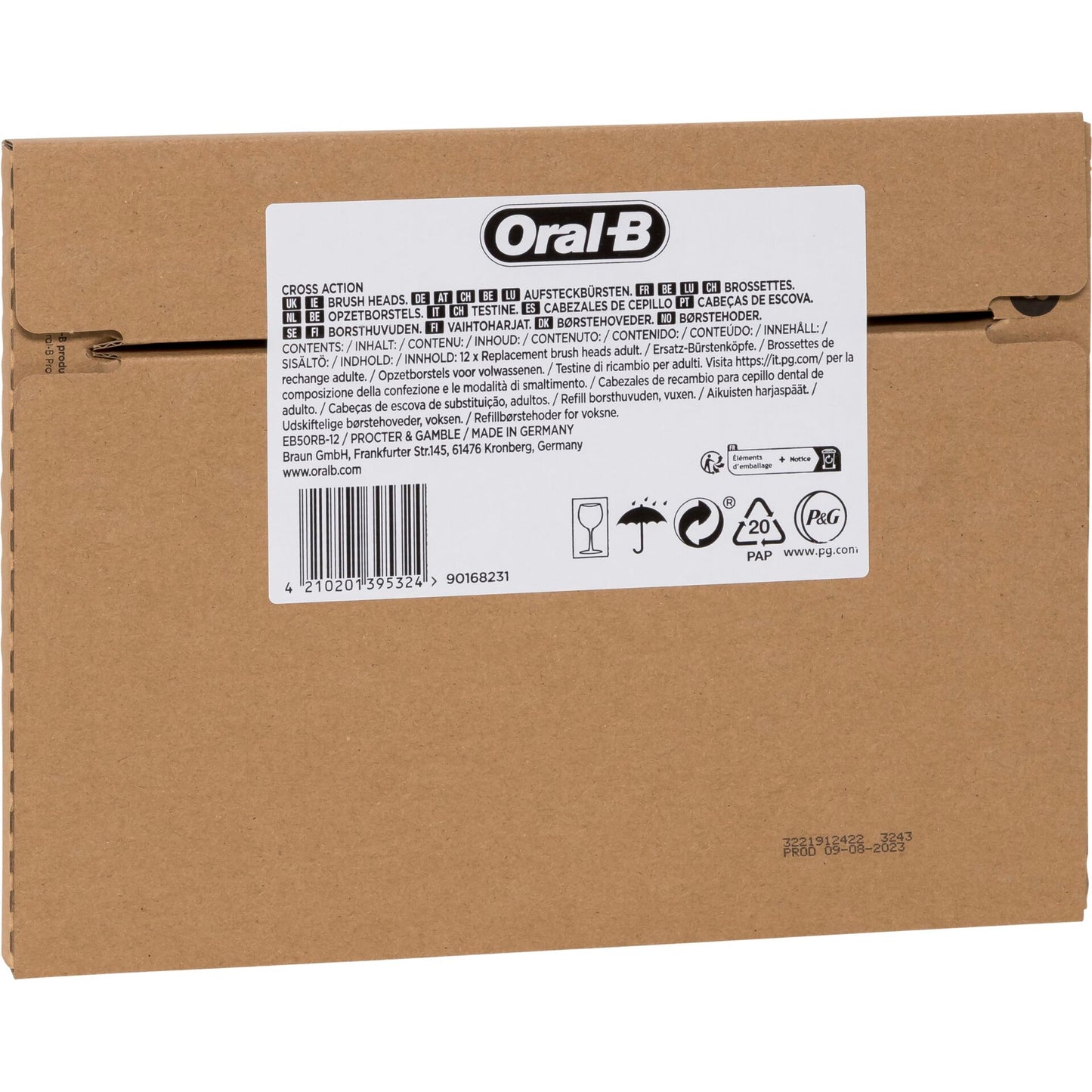 Oral-B Toothbrush heads FFS CrossAction CleanMaximizer 12pcs