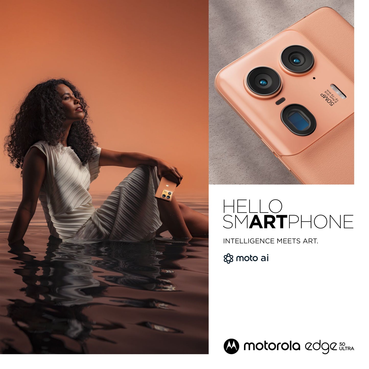 Motorola Edge50 Ultra Pantone Peach Fuzz