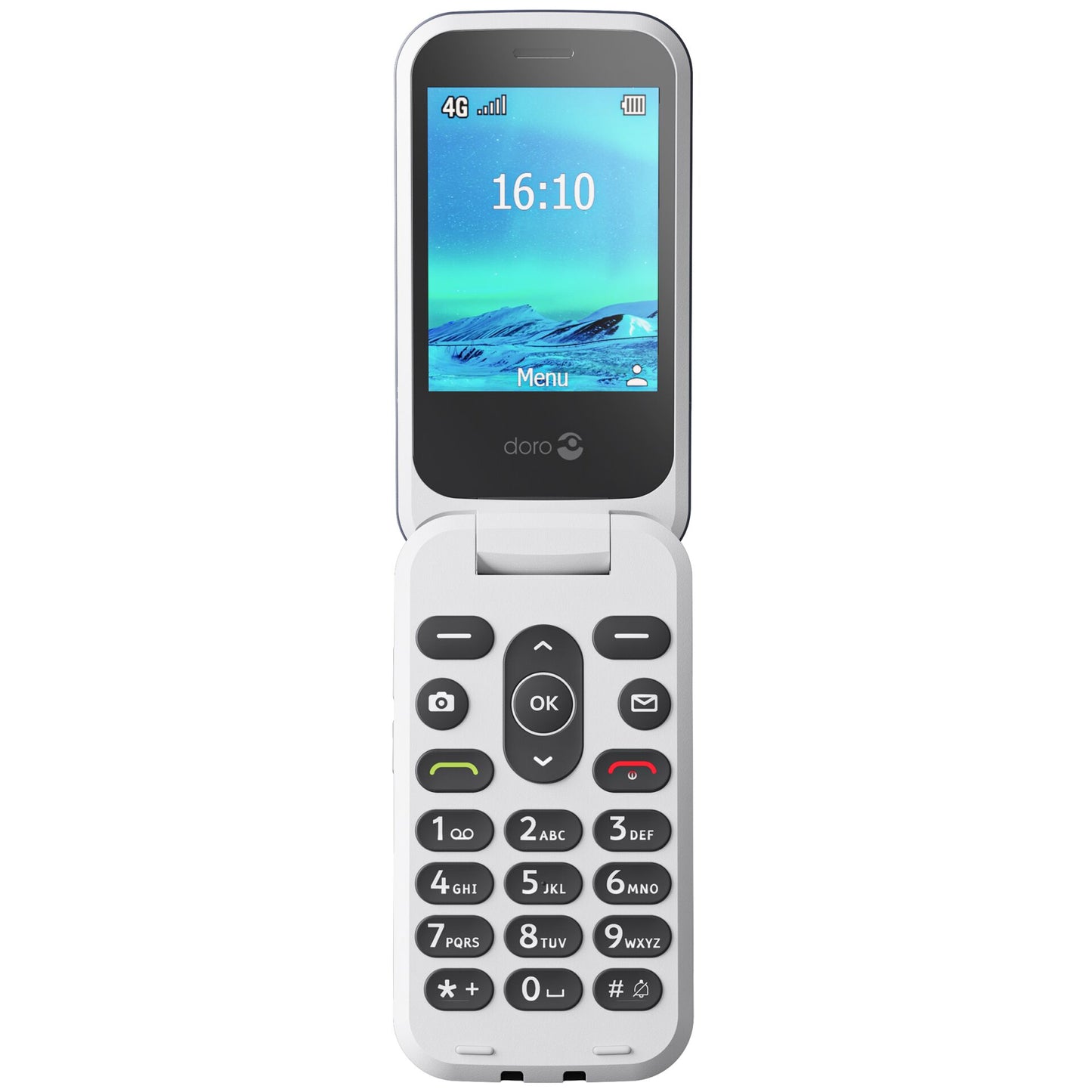 Doro 2820 blue with power supply unit