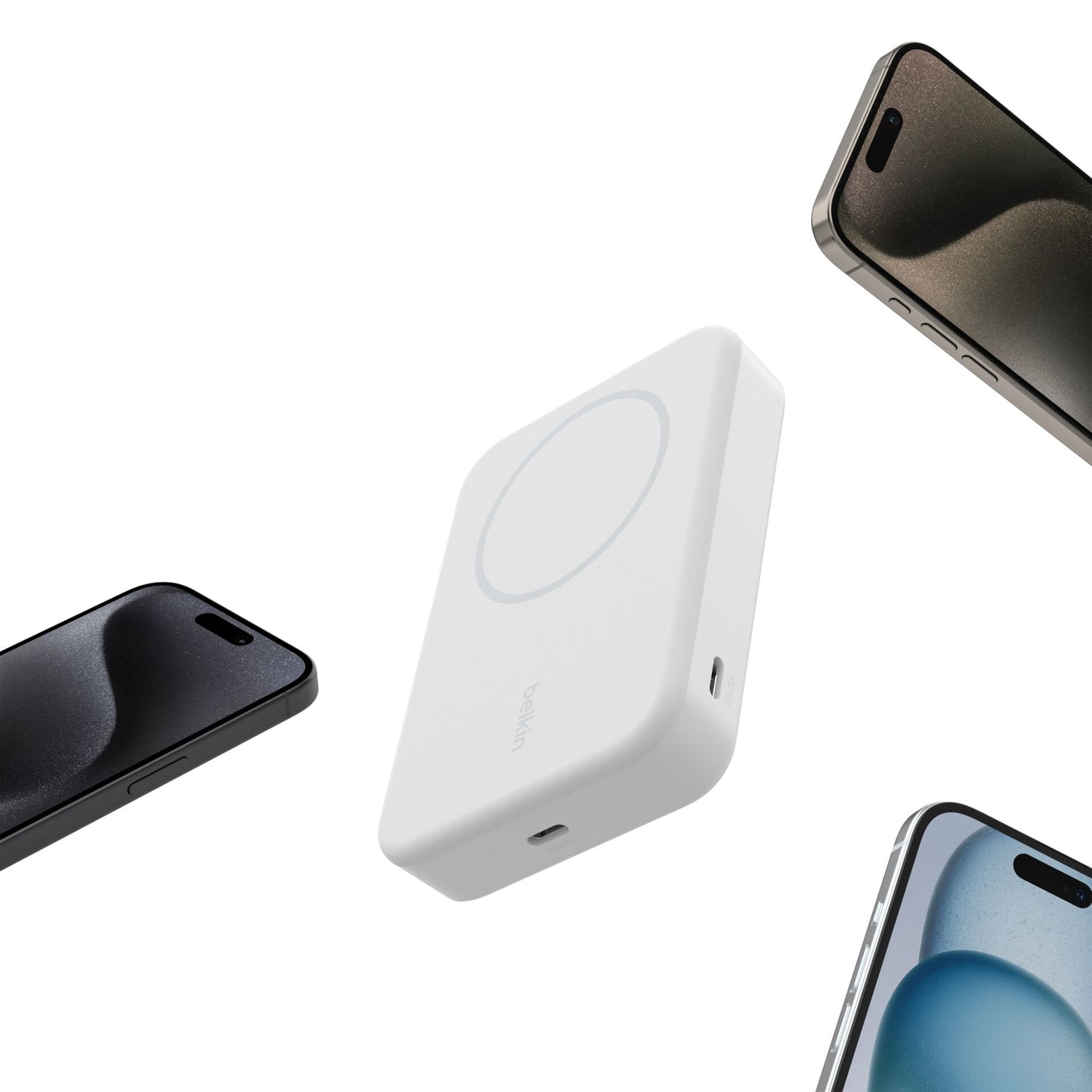 Belkin BOOST Charge Pro Magnet, Powerb.Qi2,15W,10K,ws.BPD008btWH