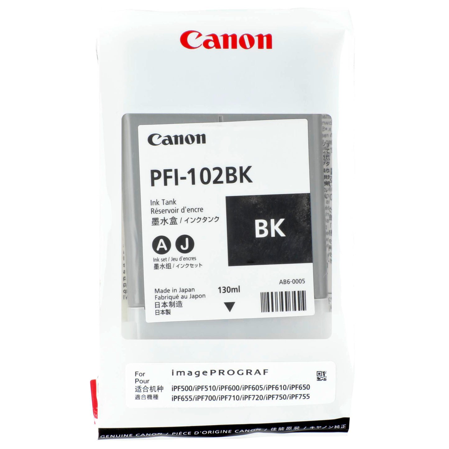 Canon PFI-102 BK ink black