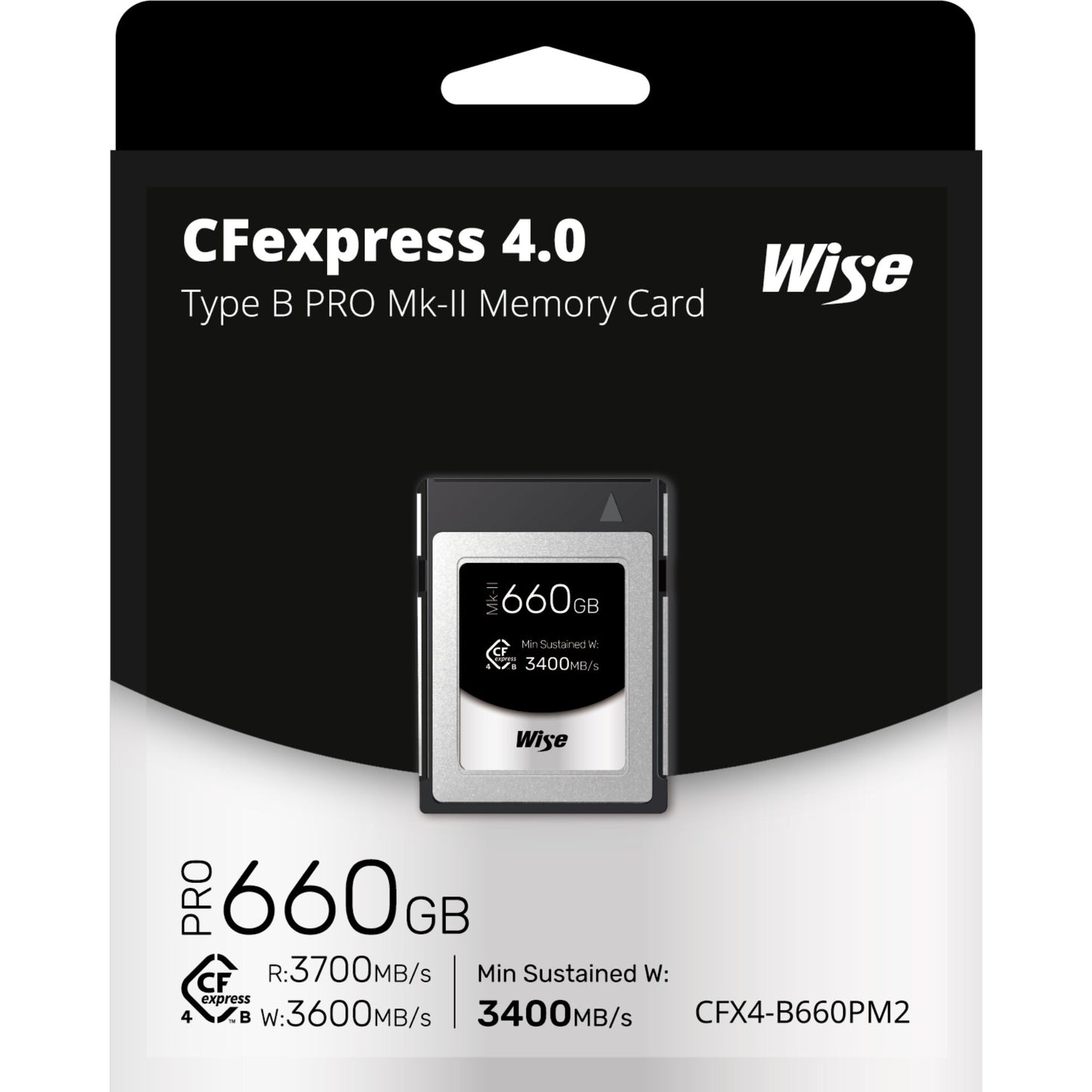 Wise CFexpress 4.0 Type B PRO 660GB MK-II WI-CFX4-B660PM2