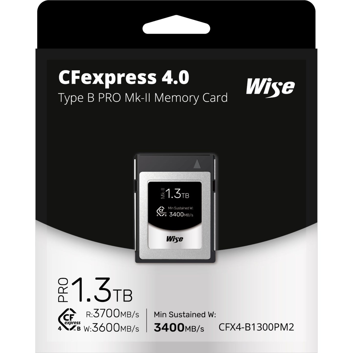 Wise CFexpress 4.0 Type B PRO 1,3TB MK-II WI-CFX4-B1300PM2