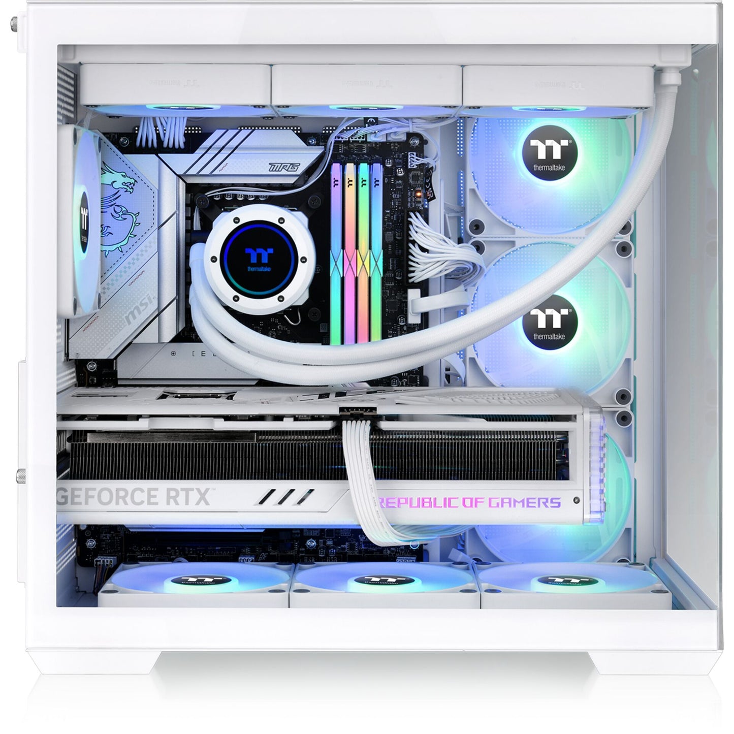 Thermaltake View 380 TG ARGB Snow White