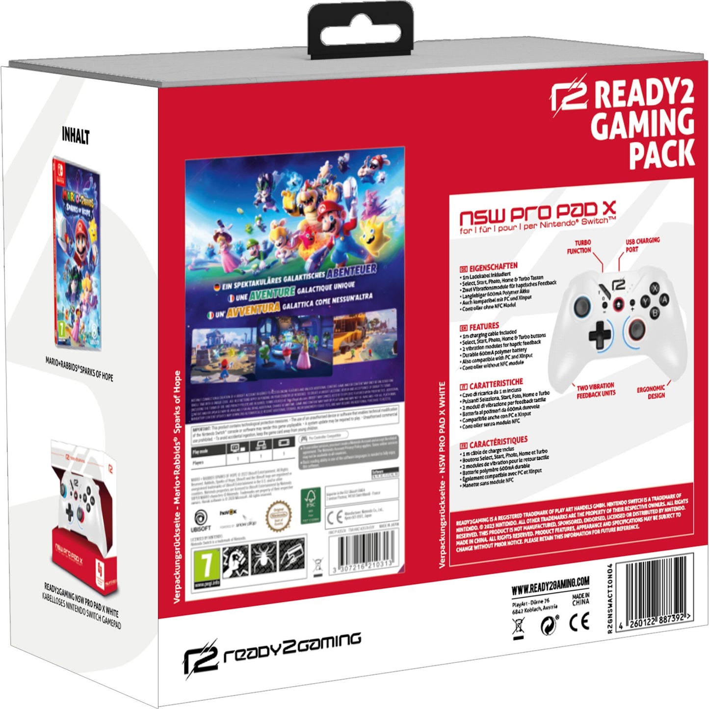 ready2gaming Nintendo Switch Mario + Rabbids Sparks of Hope +