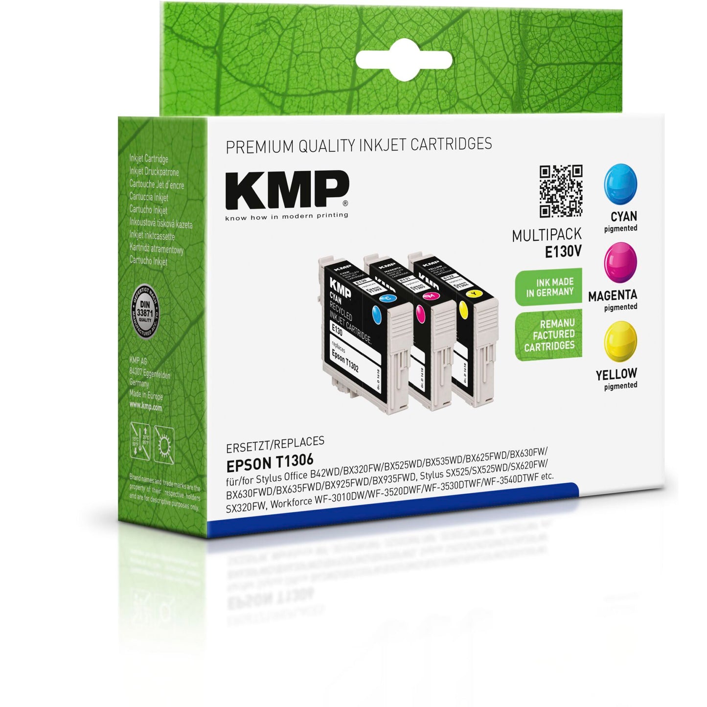 KMP E130V Multipack C/M/Y compatible with Epson T 130