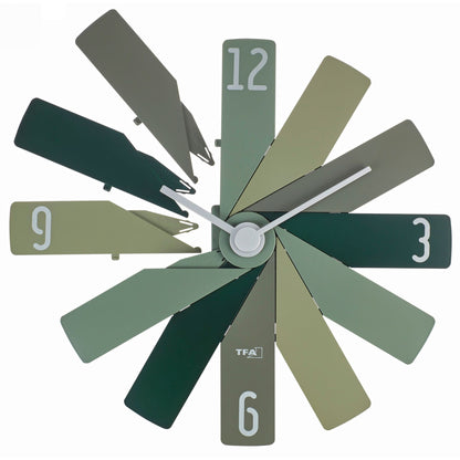 TFA Clock in the box  grün Wanduhr