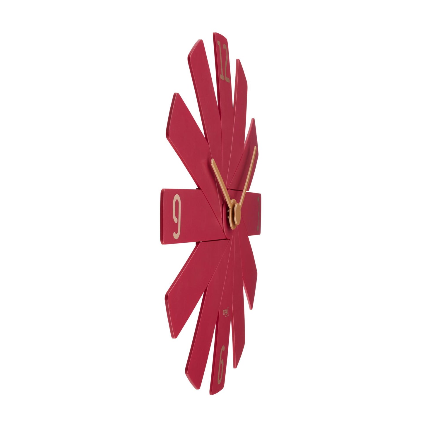 TFA Clock in the box  rot Wanduhr