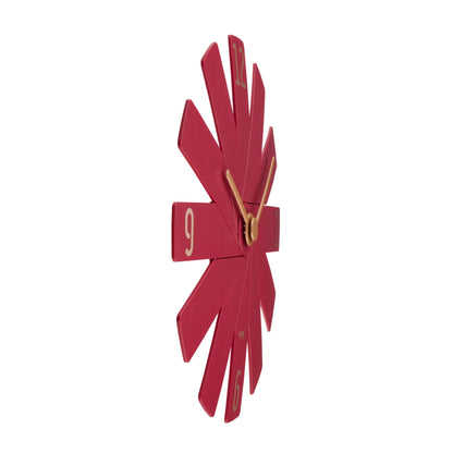 TFA Clock in the box  rot Wanduhr