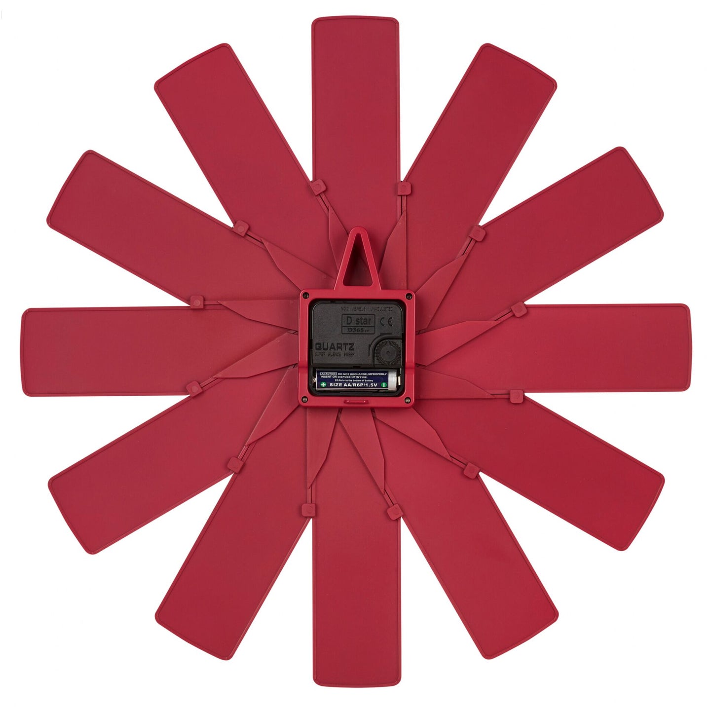 TFA Clock in the box  rot Wanduhr