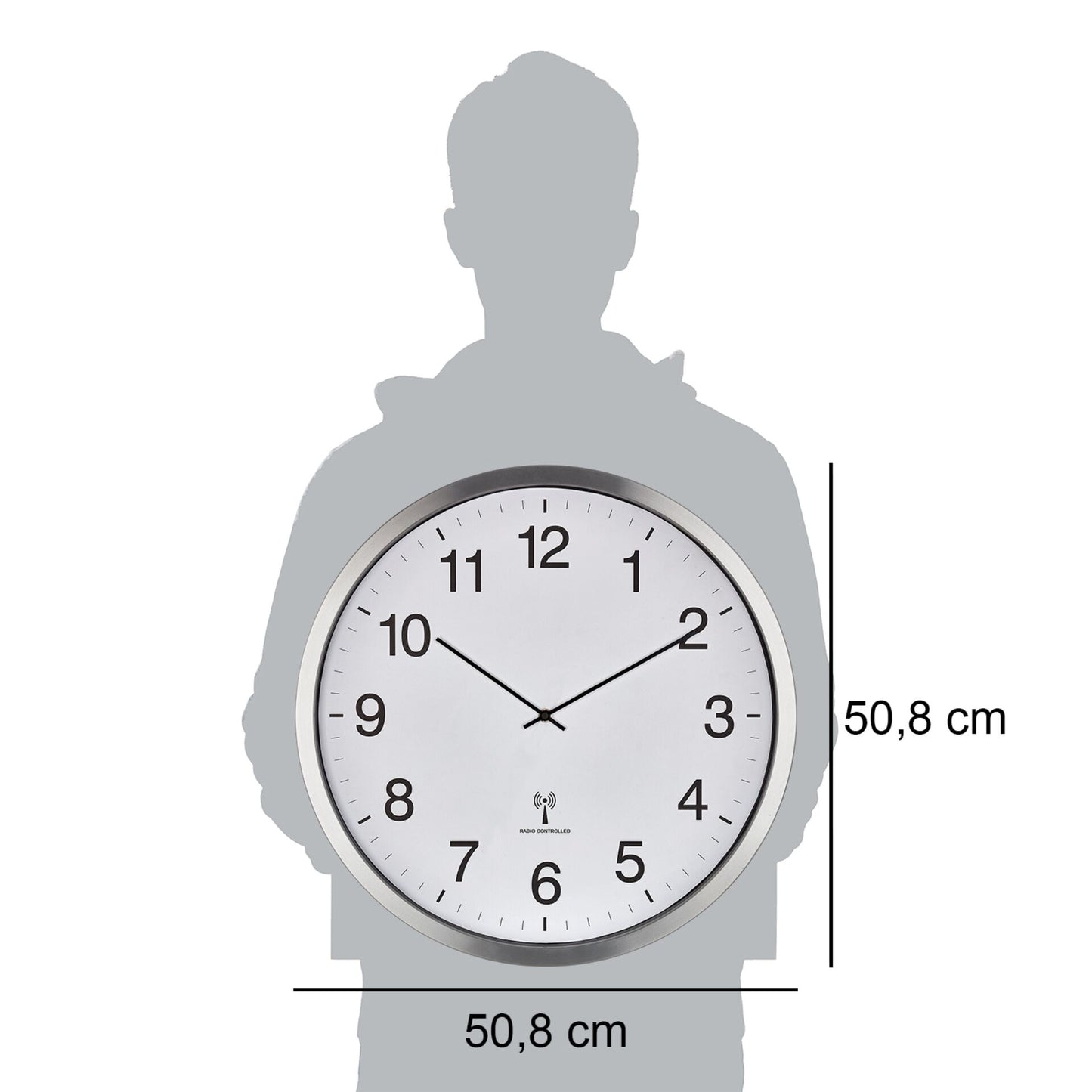 TFA 60.3548.02 XXL Funkwanduhr