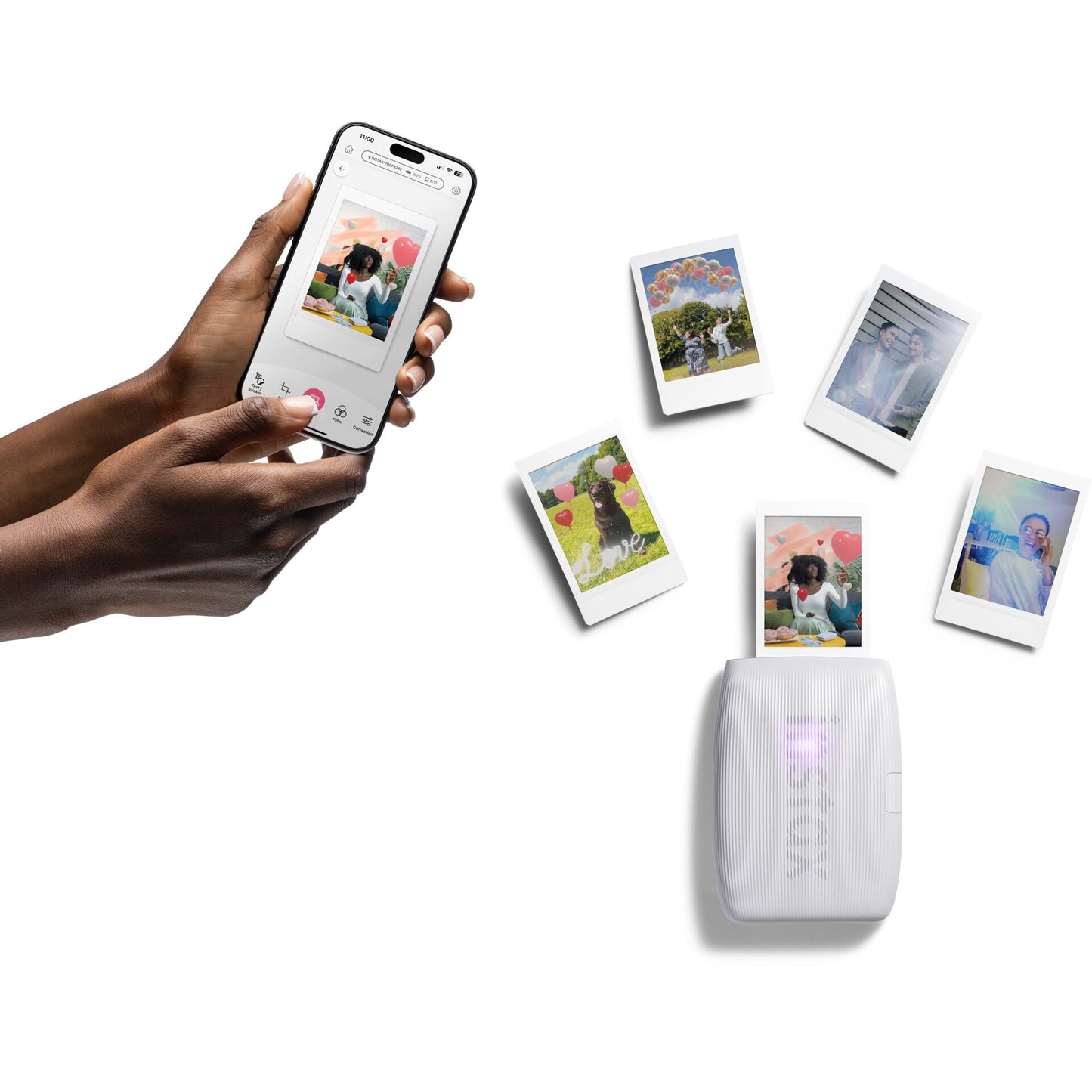 Fujifilm instax mini Link 3 EX D Clay White