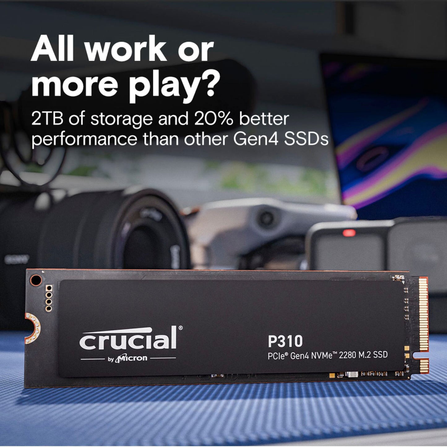 Crucial P310 Gen4 2280       1TB NVMe PCIe M.2 SSD