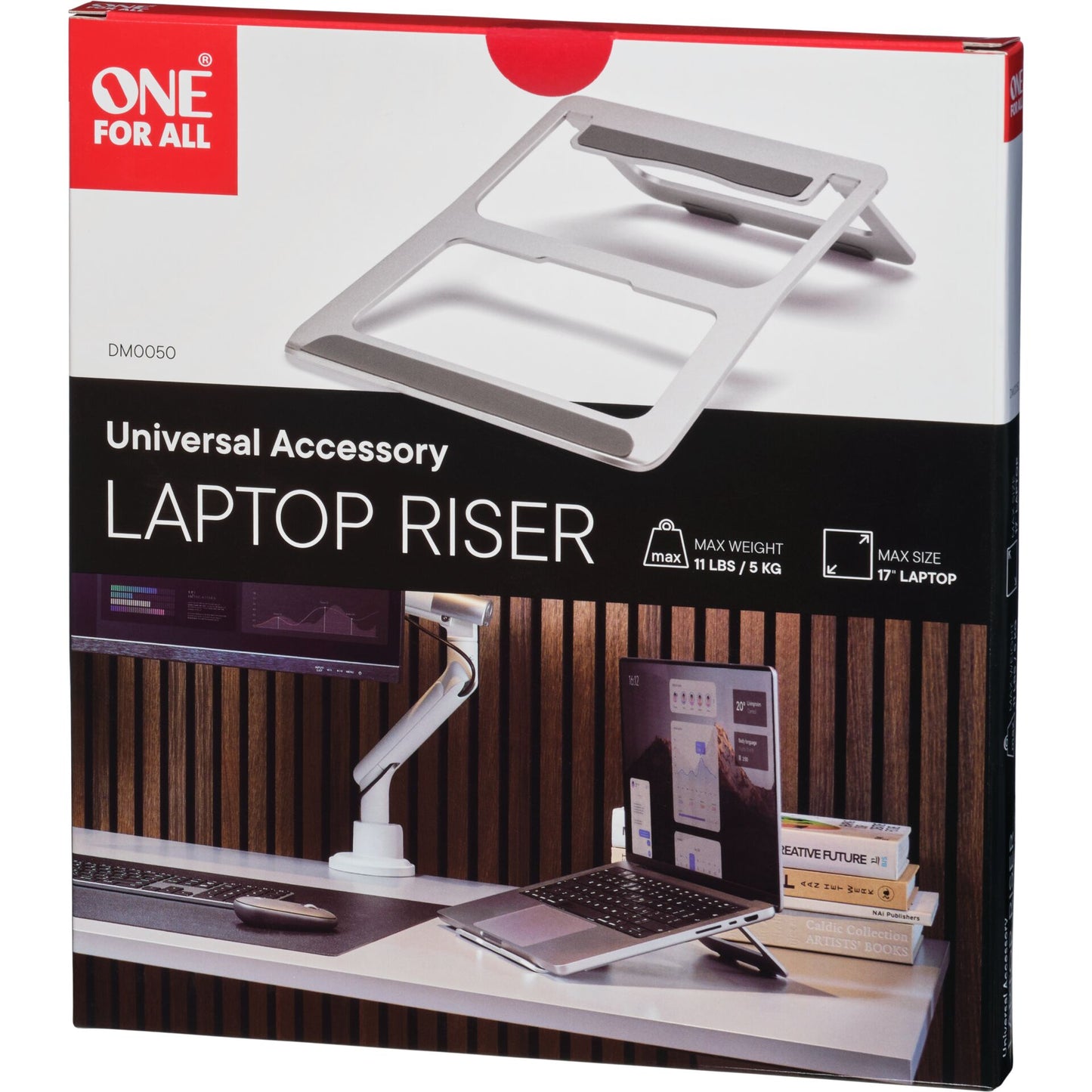 One for All Travel Laptop Stand Aluminium                DM 0050