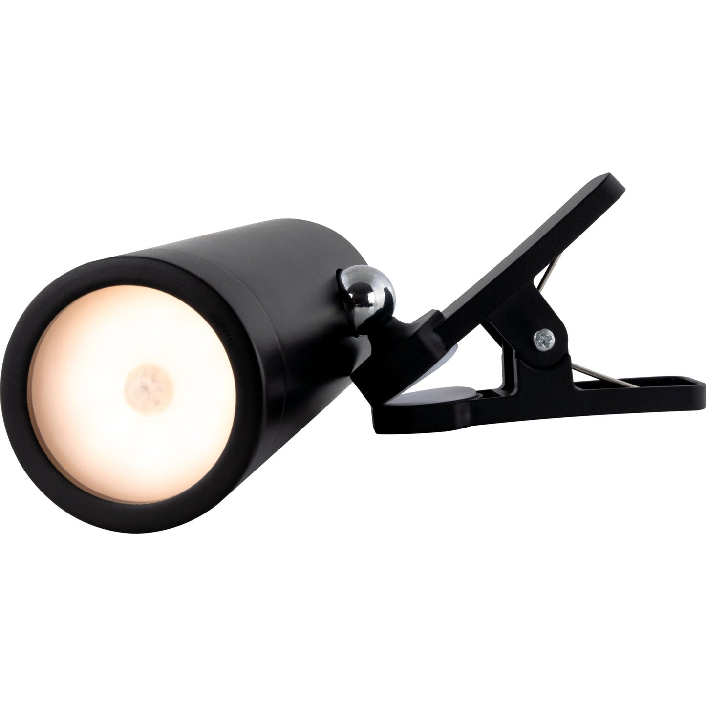 REV LED Akku Clip Leuchte mit Schalter, schwarz     2014100400