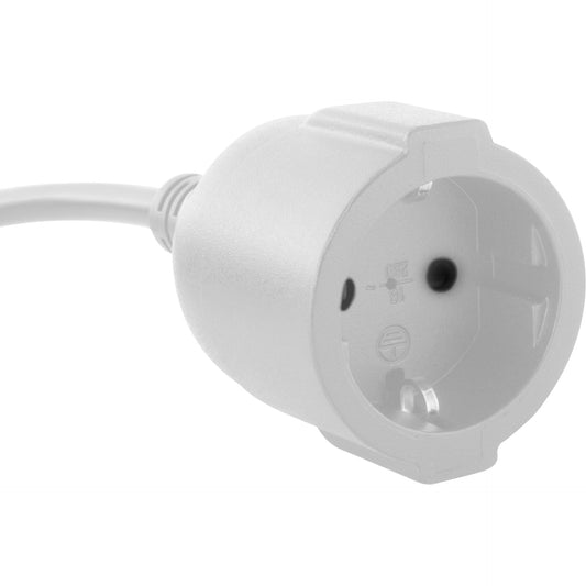 REV Schutzkontaktverlängerungs- Kabel 3m mit USB,weiß 0016700114