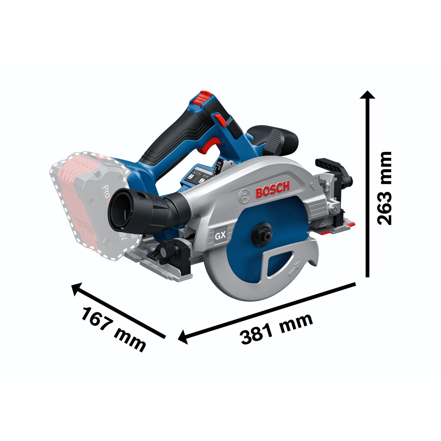 Bosch GKS 18V-57-2 GX L-BOXX Cordless Hand Circular Saw