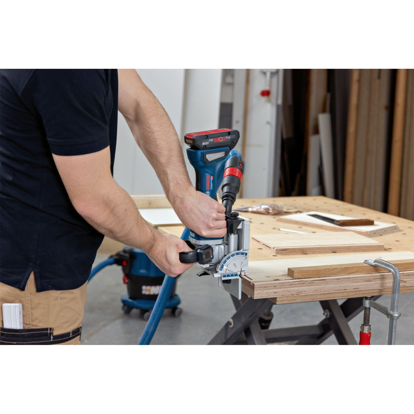 Bosch GFF 18V-22 Cordless Biscuit Joiner