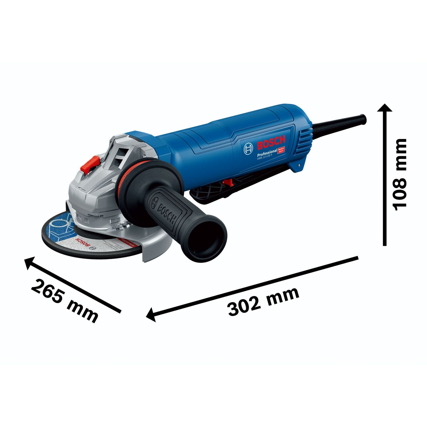 Bosch GWS 12-125 P Angle Grinder